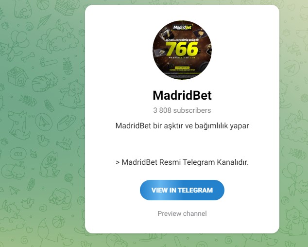 Madridbet Telegram